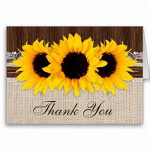 Thank you with sunflowers (Copy)