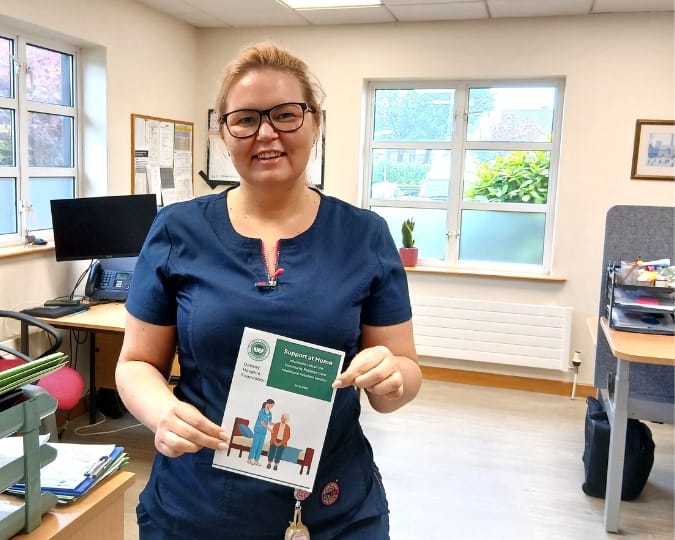 Amy Kybartaite delivers the pilot Healthcare Assistant service