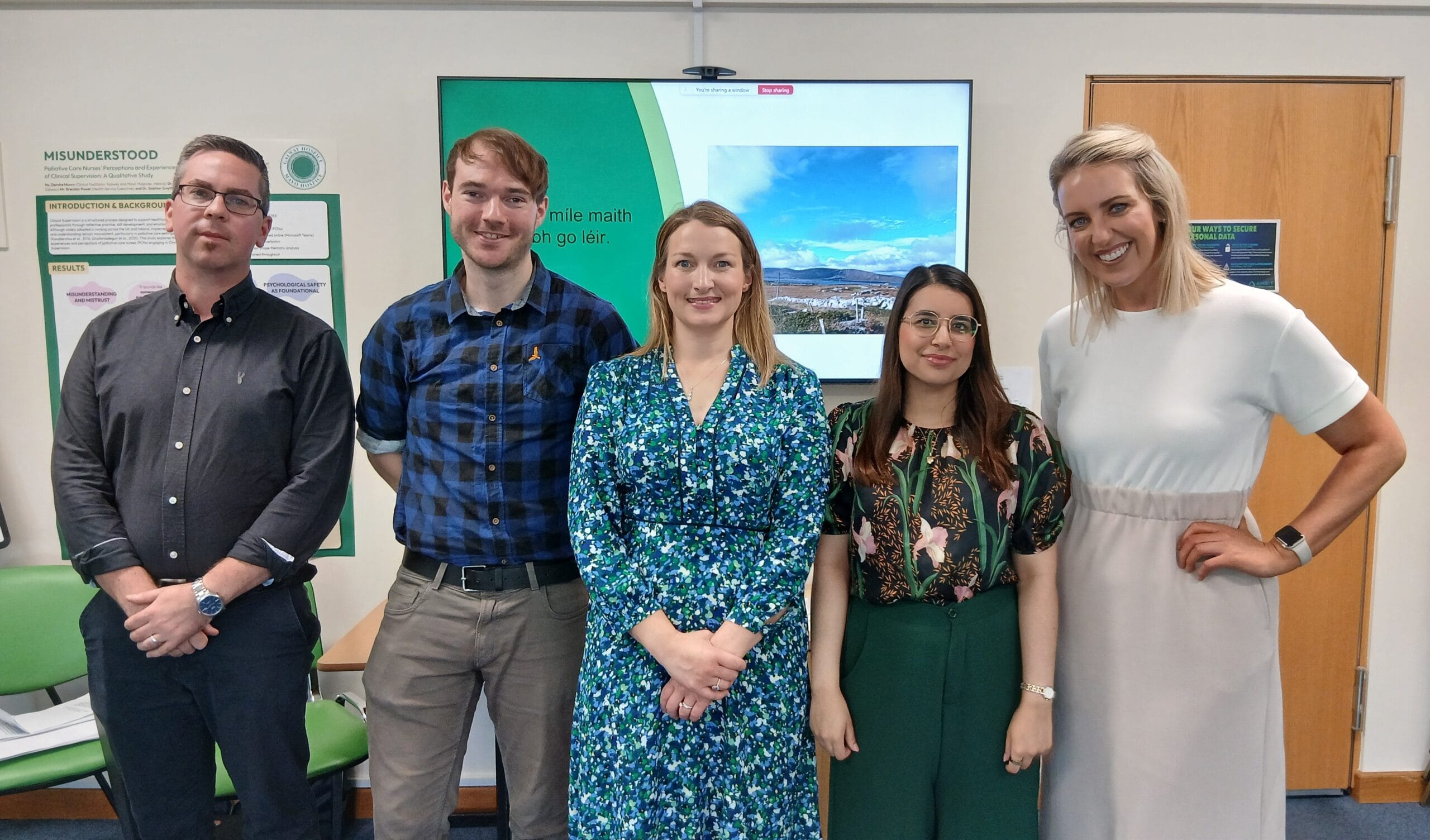 Galway Hospice Medical Team presenting their research at the Galway Hospice Symposium